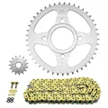 KIT CHAINE ADAPTABLE DAELIM 125 VL DAYSTAR II 2008>2012  428  15x45  (DIAM COURONNE 58/90/10.5)  (DEMULTIPLICATION ORIGINE)  -AFAM-