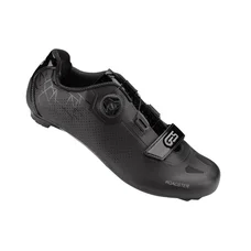 CHAUSSURE ROUTE GES ROADSTER2 NOIR T38 FIXATION MICROCLIP ATOP/VELCRO COMPATIBLE LOOK/SHIMANO (PAIRE)