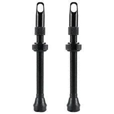 VALVE DE PNEU TUBELESS PRESTA VELOX ALU NOIR 60mm OBUS DEMONTABLE (VENDU A LA PAIRE SUR CARTE) COMPATIBLE BOSCH
