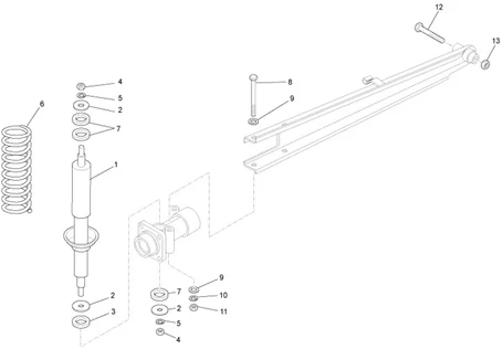 Suspension arriere - amortisseur/s