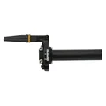 THROTTLE HANDLE FOR MOTORBIKE - DOMINO RACING - SHORT STROKE 4011 - ALUMINIUM BLACK