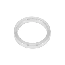 ENTRETOISE DIRECTION ALU  ARGENT 1"1/8-28.6 mm HAUTEUR 5 mm (VENDU PAR 10)