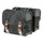 DOUBLE BAG FOR BICYCLE - REAR - BASIL BOHEME 35L BLACK/CREAM - ON LUGGAGE RACK WITH VELCRO TAPES (37x15x37cm)