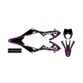 KIT DECO AUTOCOLLANT/STICKER 50 A BOITE KRM PRO RIDE POUR RIEJU 50 MRT 2022> NOIR/VIOLET (COMPLET)