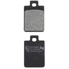 PLAQUETTE DE FREIN NEWFREN ADAPTABLE PIAGGIO 50 ZIP 2T/4T 2006> AV, LIBERTY 2T 1997> AV, LIBERTY 4T 2000> AV, VESPA LX 2T/4T 2005> AV, ZIP 1996>1999 AV (FD0225BE)  (ELITE ORGANIQUE)