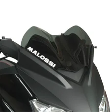 PARE-BRISE/SAUTE VENT MAXISCOOTER POUR YAMAHA 125 XMAX 2009>2013, 250 XMAX 2010>2013 / MBK 125 SKYCRUISER 2009>2013 FUME FONCE (H 250 mm - L 380 mm)  -MALOSSI-