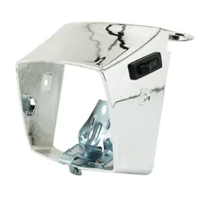 CAPOT PHARE/PROJECTEUR CYCLO ADAPTABLE PEUGEOT 103 MVL, VOGUE CHROME (AVEC PATTE ET RESSORT)  -SELECTION P2R-