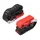 SANGLE MOTO UPDESIGN A BOUCLE AUTOMATIQUE AVEC CROCHET/MOUSQUETON NOIR/ROUGE 38mm x 2,1M (RESISTANCE 550KG) (VENDU A LA PAIRE)