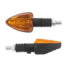 TURN SIGNAL (UNIVERSAL) REPLAY MINI TRIANGLE ORANGE/BLACK -BULB- (PAIR) ** (L 82mm / H 37mm / Wd 28mm)