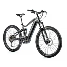 VELO ELECTRIQUE/VAE VTT 29 LEADER FOX AYRA TOUT SUSPENDU HOMME GRIS MAT 11V MOTEUR CENTRAL PANASONIC GX ULTIMATE 36V 90Nm BATTERIE 20Ah (CADRE 17,5" - H45cm - M - ADULTE DE 168cm à 178cm)