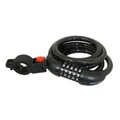 ANTITHEFT FOR BICYCLE - NEWTON COMBINATION COILED CABLE Ø 12 mm L.1,50 m ( WITH BRACKET)