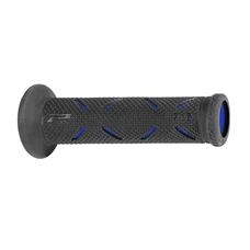 GRIP- PROGRIP ON ROAD 717 DUAL DENSITY BLACK/BLUE 122mm OPEN END (PAIR) (ROAD BIKE)