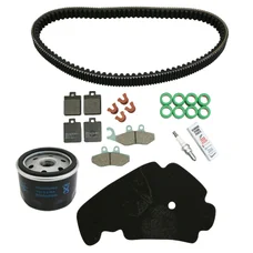 KIT ENTRETIEN MAXISCOOTER ORIGINE PIAGGIO 400 MP3 LT 2007>2011 (AVEC PLAQUETTES DE FREIN)  -1R000379-