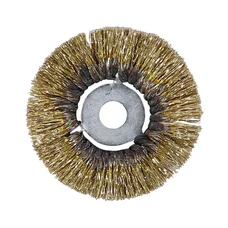 BROSSE CIRCULAIRE ROTATIVE DIAM 90mm FILS 35/100 ALESAGE 14mm  -TIP TOP-  (5995080)