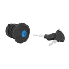 FUEL CAP (LOCKABLE) FOR MOPED MBK/MOTOBECANE AV88, AU 68 - Ø 38mm BLACK (KEY LOCK)  -SELECTION P2R-