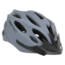 CASQUE VELO ADULTE NEWTON ROUTE/VTT SPORT GRIS IN-MOLD FERMETURE BOUCLE FIDLOCK TAILLE 55-58 AVEC VISIERE ET LOCK (VENDU EN BOITE)