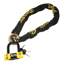 ANTITHEFT- CHAIN LOCK AUVRAY XTREM LASSO 1.20M LINK Ø 13,5mm  WITH U EXTREM MINI 52x65mm (Ø 16mm)(SRA  FULL APPROVED)