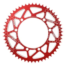 COURONNE 50 A BOITE VOCA BESTIA ADAPTABLE SHERCO 50 SUPERMOTARD 2002>2013, 50 SE R ENDURO 2014>2017, 50 SM RS FACTORY 2018>2020  428  53 DTS ALU CNC ROUGE  (DIAM 110/125/8.5)