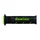 REVETEMENT POIGNEE DOMINO MOTO ON ROAD A250 NOIR/VERT OPEN END 120-125mm (PAIRE)