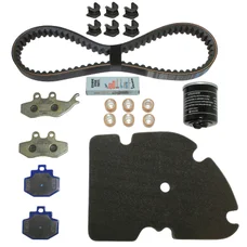 MAINTENANCE KIT "PIAGGIO GENUINE PARTS" 125 VESPA GT 2004>2006, 125 GTS 2007>2015 (WITH SLIDING GUIDES)  -1R000385-