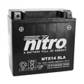 BATTERIE 12V 12 Ah NTX14 NITRO SLA SANS ENTRETIEN PRETE A L'EMPLOI  (Lg150xL87xH145mm) (EQUIVALENT YTX14-BS / AGM / GEL)