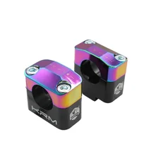 PONTET/SURPONTET 50 A BOITE KRM PRO RIDE POUR GUIDON DIAM 28,6 mm ALU CNC NOIR/NEO-CHROME