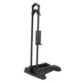 PRESENTOIR/SUPPORT 1 VELO PERUZZO LYBRA ROUE AVANT OU ARRIERE COMPATIBLE 26"-27.5"-29"-700C NOIR aVEC PORTE SUPPORT DE BATTERIE