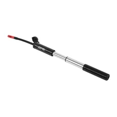 POMPE MINI ROUTE/GRAVEL ZEFAL GRAVEL MINI ALU NOIR 5.5BARS L180mm VP/VS PNEU SECTION 35-47 105g AVEC CLIPS FIXATION