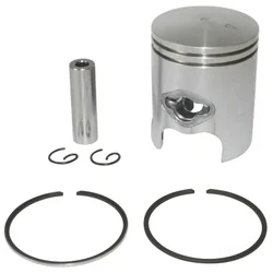 PISTON FOR SCOOT MBK 50 BOOSTER 1990>1998, STUNT/YAMAHA 50 BWS 1990>1998, SLIDER (DOME PISTON TOP - Ø 40 - 2 RINGS 1,2mm)  -P2R QUALITE PREMIUM-