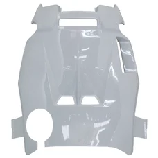 CARENAGE/PASSAGE DE ROUE SCOOT ADAPTABLE MBK 50 NITRO 1997>2012/YAMAHA 50 AEROX 1997>2012 BLANC BRILLANT (RACING DESIGN)  -P2R-