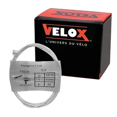 CABLE FOR BRAKES - FOR MOPED - VELOX G.6 FOR PEUGEOT  head 8x8mm  Ø 18/10  Lg 2,25M  (14 wires)  (BOITE DE 10)