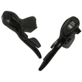 SHIFTERS SET FOR ROAD BIKE - MICROSHIFT  8 SPEED- TRIPLE -ALUMINIUM- -BLACK- (PAIR) COMPATIBLE SHIMANO