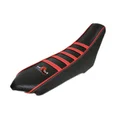 HOUSSE DE SELLE 50 A BOITE KRM PRO RIDE POUR RIEJU 50 MRT 2009> NOIR/ROUGE