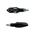 CLIGNOTANT MOTO TAAC FR13 14 LEDS FUME/NOIR AVEC FONCTION FEU DE POSITION ET FEU STOP (M8 / LONG 74mm / H 26mm) (PAIRE) QUALITE PREMIUM  -HOMOLOGUE ECE-