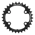CHAINRING FOR GRAVEL BIKE- 4 Arms- Ø 80 - 30 Teeth DOUBLE Internal X80 TYPE SHIMANO GRX RX600-RX810 BLACK- TA 10/11  Speed