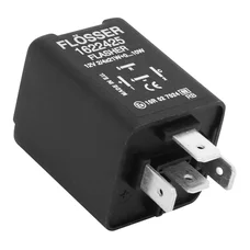 FLASHER UNIT - UNIVERSAL 12V/21W 4 TERMINALS FOR LEDS or BULBS -FLOSSER ORIGINAL