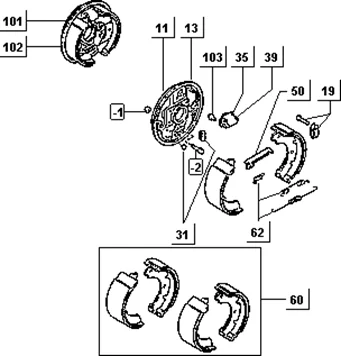 Disque porte mâchoires AR.