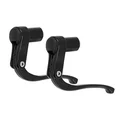LEVIER DE FREIN ROUTE / TRIATHLON / CONTRE LA MONTRE P2R COURT ALU NOIR (PAIRE)