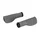 POIGNEE CITY HERRMANS NUCORE TOWN ERGONOMIQUE AVEC LOCK-ON GRIS L 130 mm DIAM 22 mm  (PAIRE SUR CARTE)