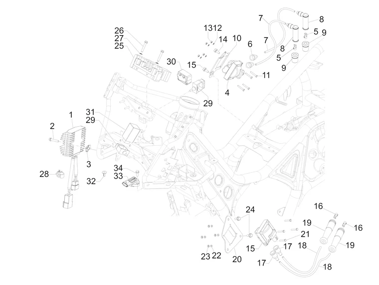 Régulateurs de tension - Centrales electroniques - Bobine H.T. 