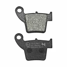 PLAQUETTE DE FREIN NEWFREN POUR HONDA 250 CRF R 2004> AR, 450 CRM X 2007> AR / FANTIC 50 CABALLERO 2010> AR / APRILIA 450 MXV 2009> AR (L 60.5mm - H 44mm - P 9.5mm) (FD0329BD) (DIRT ORGANIQUE)