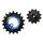 GALET DERAILLEUR TRIPEAK 12-18 DENTS ROULEMENT CERAMIC POUR DERAILLEUR 12V. BLEU FONCE COMPATIBLE SRAM MTB Eagle (AXS) (JEU DE 2)