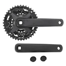 PEDALIER VTT P2R 9V. ALU NOIR 170 mm 40-30-22 (BOITIER 124.5mm)