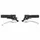 BRAKE HANDLE + THROTTLE  HANDLE KIT FOR MOPED MBK 41, 51, 88 - CHROME LEVERS  -SELECTION P2R-