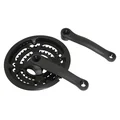 PEDALIER VTT P2R 7/8V. ACIER NOIR 170mm 48-38-28 AVEC PARE-CHAINE (BOITIER 122mm)
