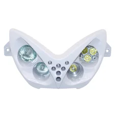 DOUBLE OPTIQUE REPLAY POUR MBK 50 NITRO/YAMAHA 50 AEROX BLANC