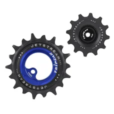 GALET DERAILLEUR TRIPEAK 12-18 DENTS ROULEMENT CERAMIC POUR DERAILLEUR 12V. BLEU FONCE COMPATIBLE SHIMANO RD-92xx (JEU DE 2)
