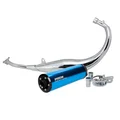 POT 50 A BOITE VOCA CHROMED POUR DERBI 50 SENDA, GPR/APRILIA 50 RS4/GILERA 50 SMT, RCR  (PASSAGE BAS - SILENCIEUX ALU BLEU)