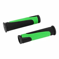 HAND GRIPS FOR MTB - NEWTON RUBBER BLACK/GREEN Lg125mm (PAIR)