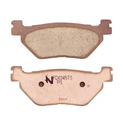 BRAKE PADS NEWFREN FOR YAMAHA 900 TDM 2002>2014 Rear 1300 FJR 2003> Rear 950 XV BOLT 20014>2018 Rear 1700 XV WARRIOR 2003>2004 Rear  (L 100mm - H 39mm - thk 9.5mm)  (FD0345BT)  (TOURING SINTERED)
